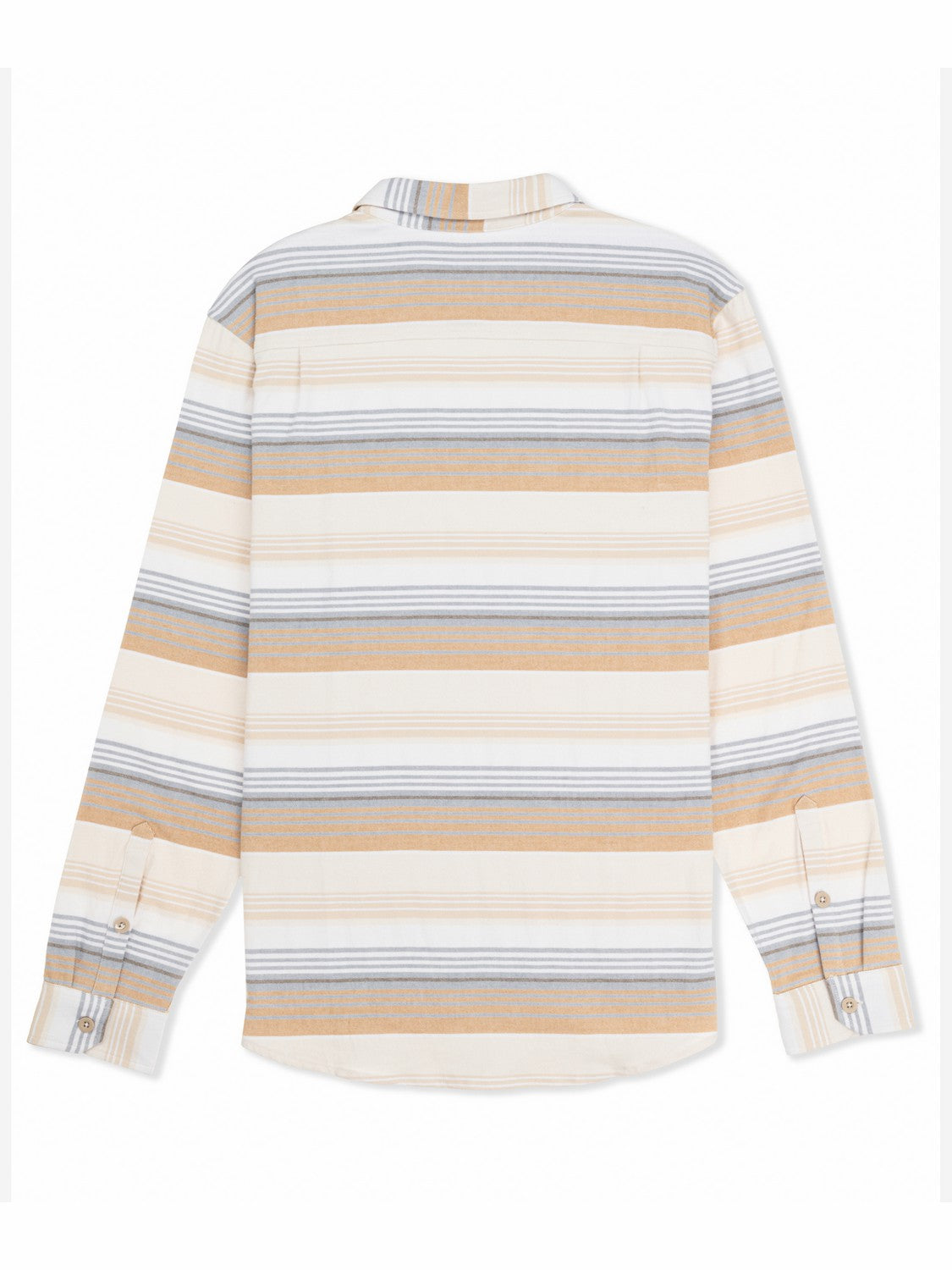 Portland Stripe Stretch Flannel Long Sleeve White - Hurley