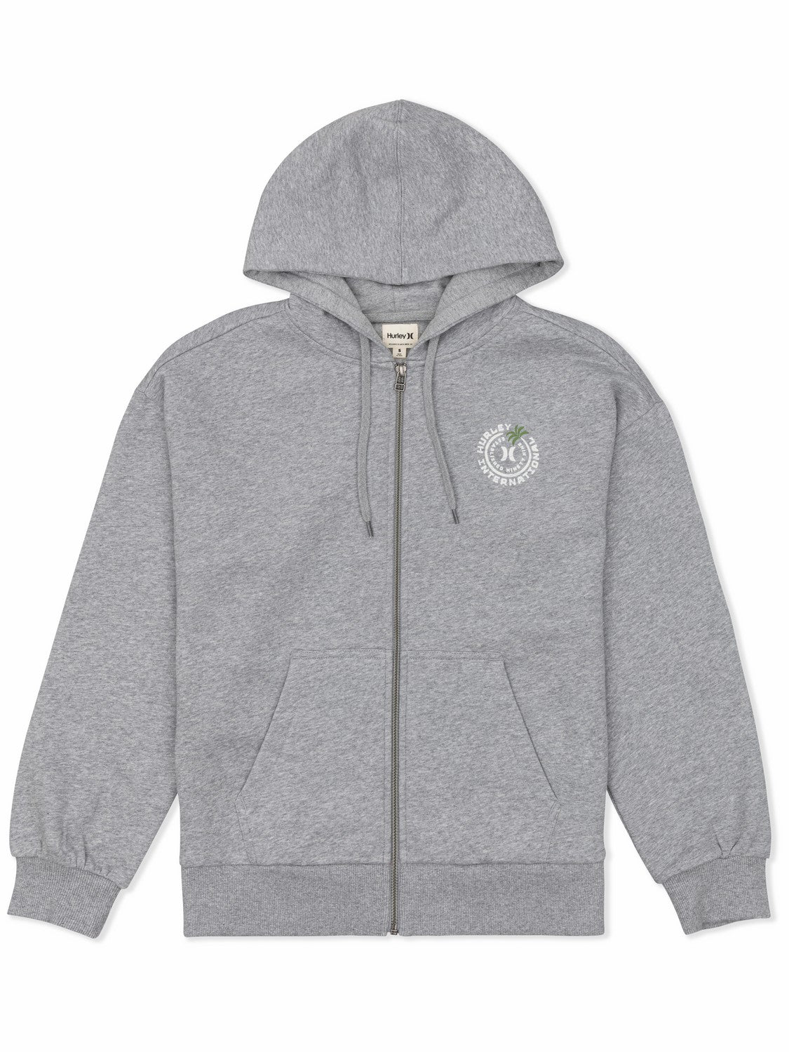 Solamar Zip Hoodie GREY HEATHER - Hurley