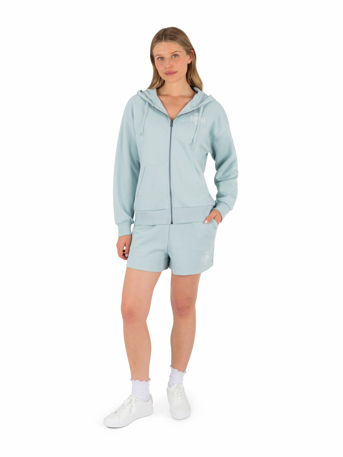 Bliss Crop Zip Hoodie STARLIGHT BLUE - Hurley