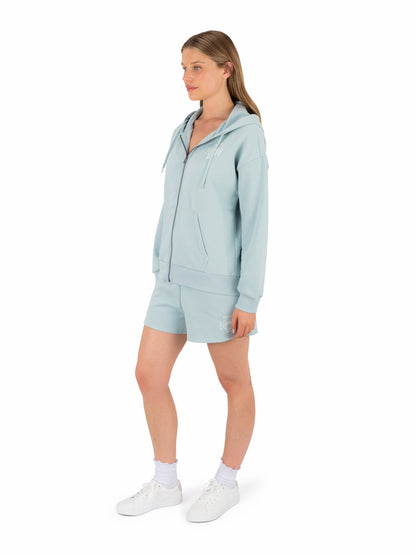 Bliss Crop Zip Hoodie STARLIGHT BLUE - Hurley