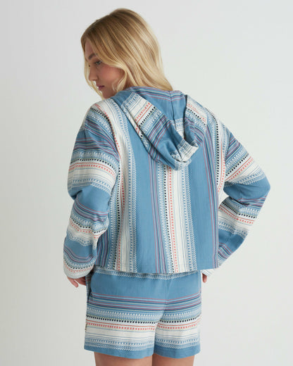 Perfect Wave Hoodie Windward Blue - Hurley