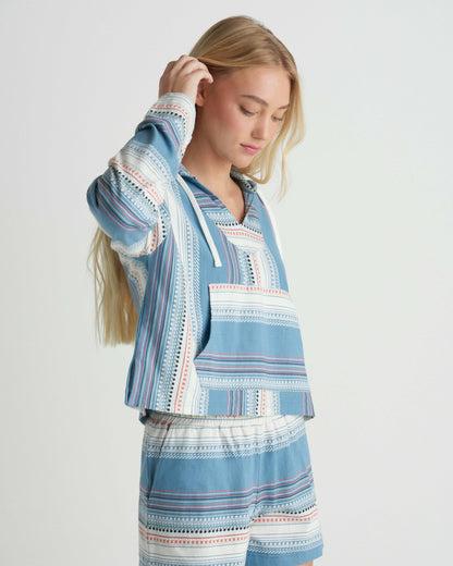 Perfect Wave Hoodie Windward Blue - Hurley