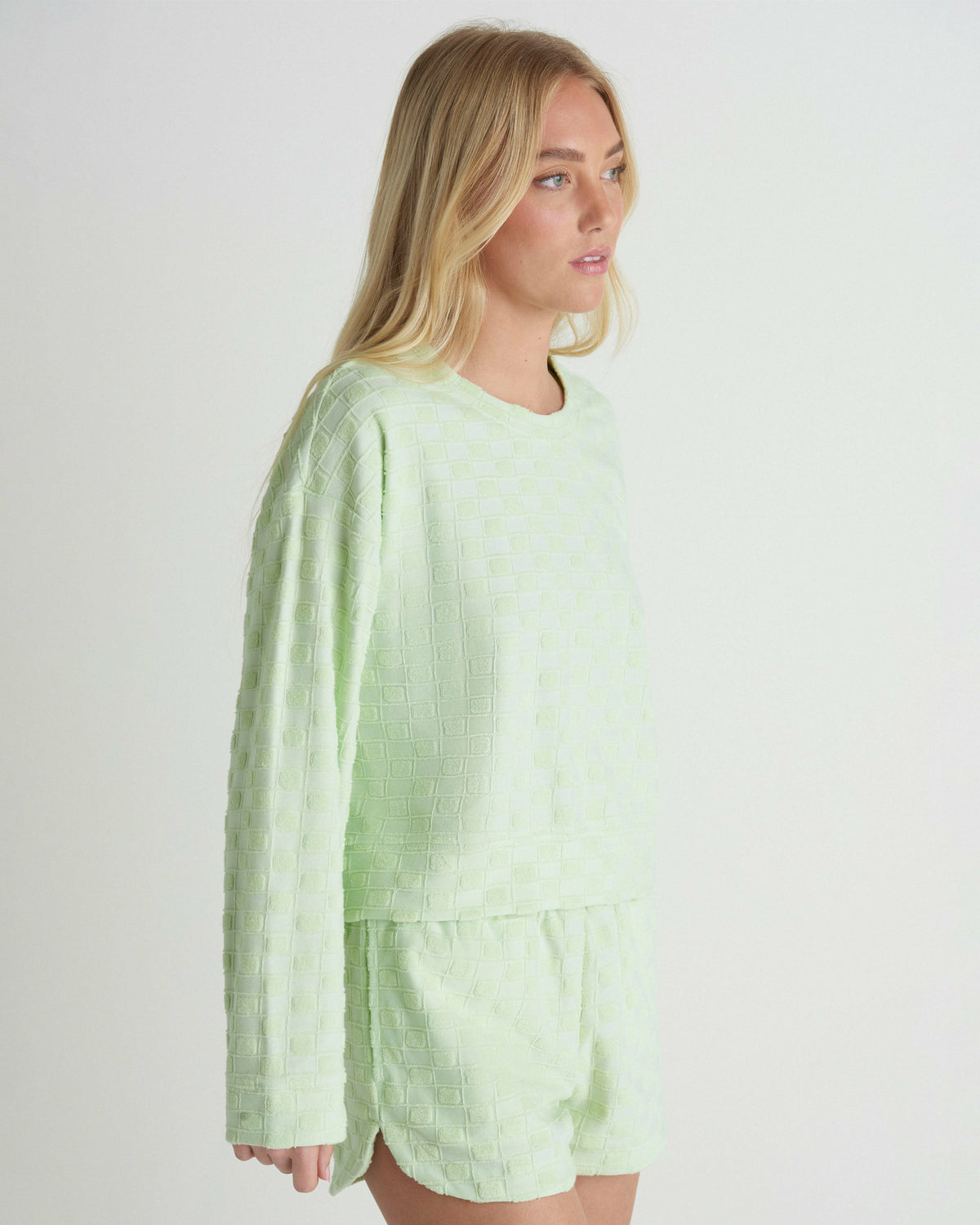 Venice Terry Boxy Crew Sweatshirt Spray - Hurley