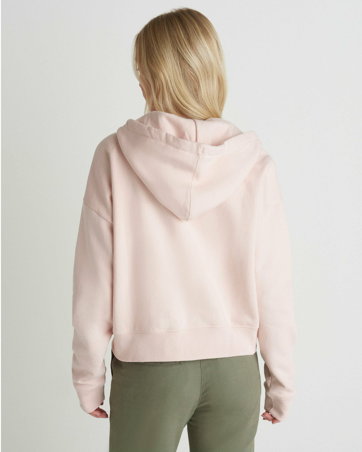 Shell Yeah Crop Zip Hoodie Seashell Pink - Hurley