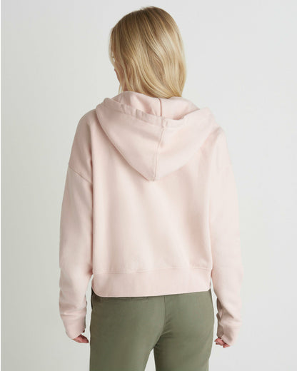 Shell Yeah Crop Zip Hoodie Seashell Pink - Hurley