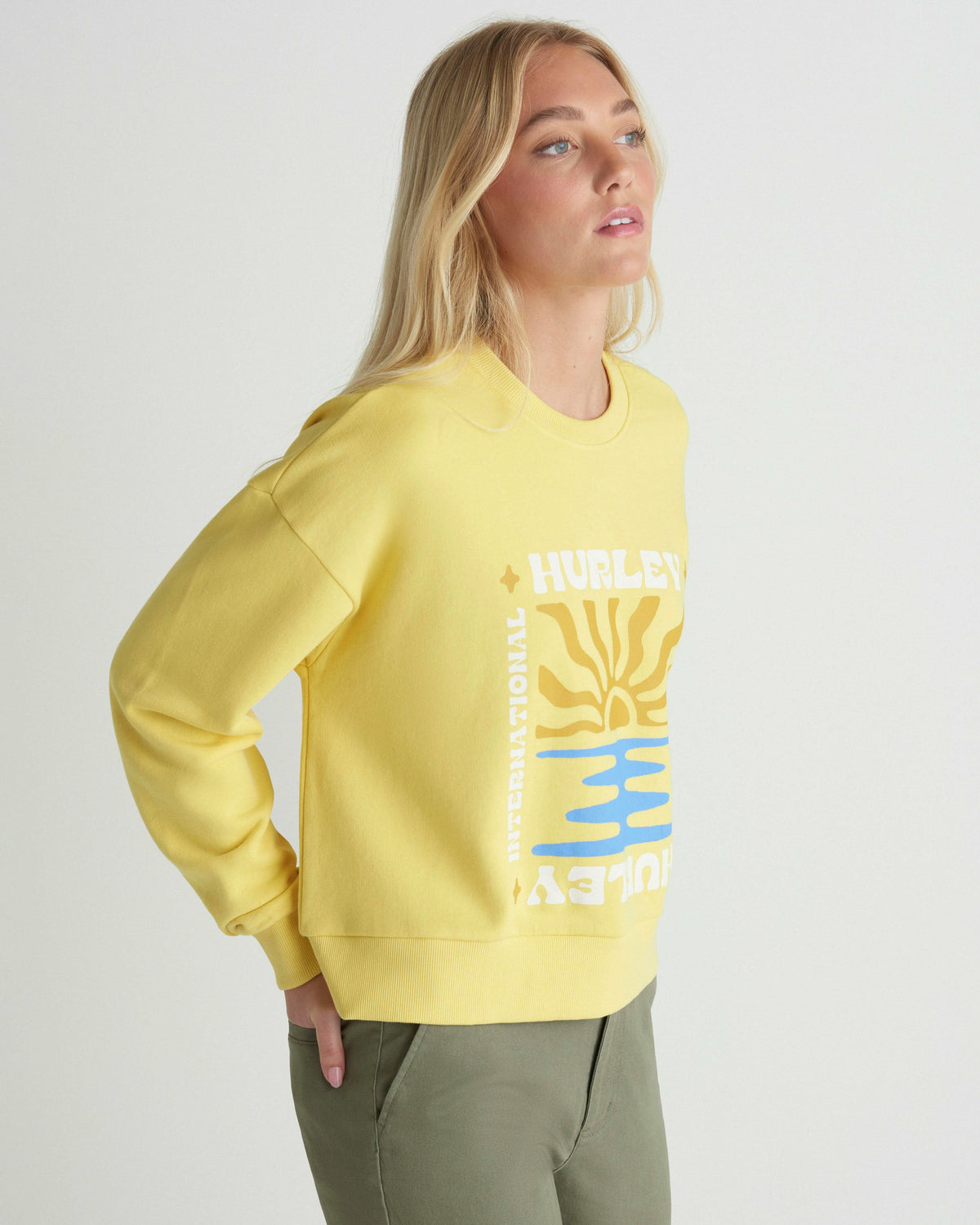 Living Peace Boxy Crew Dandelion - Hurley