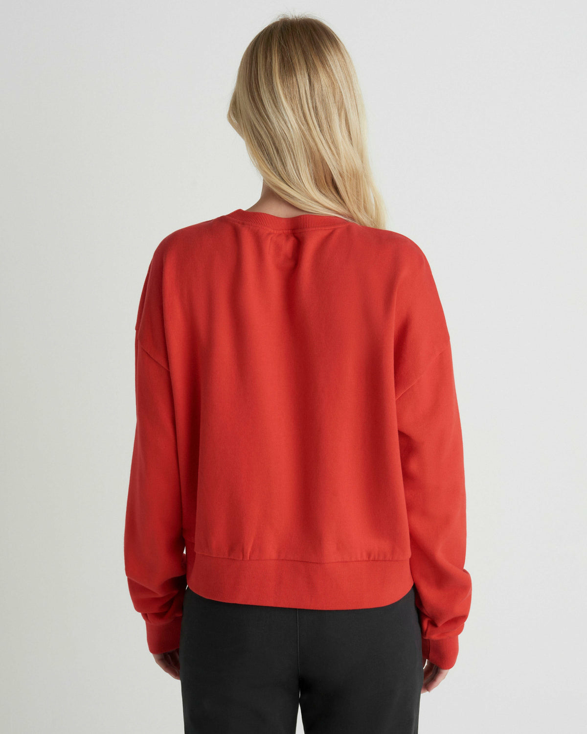Leisure Club Boxy Crew Sweatshirt Float Red - Hurley