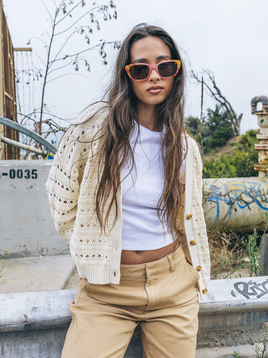 Charming Cardigan Off White - Hurley