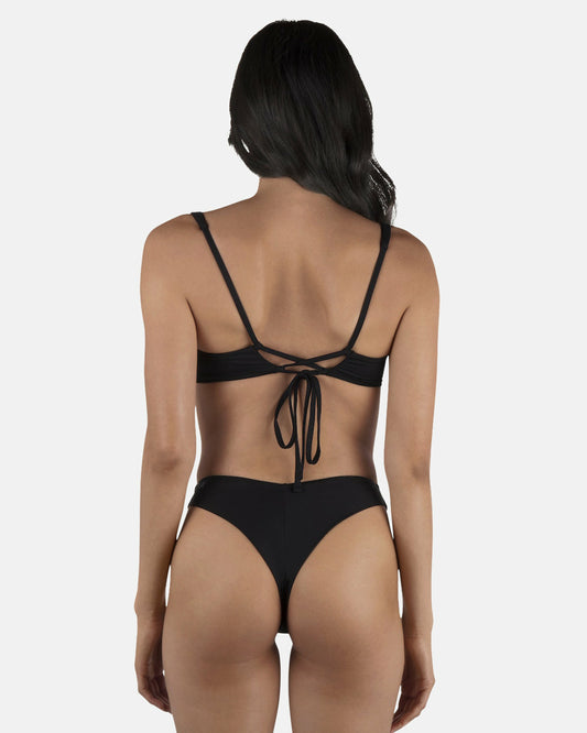 Solid V Front Skimpy Black - Hurley