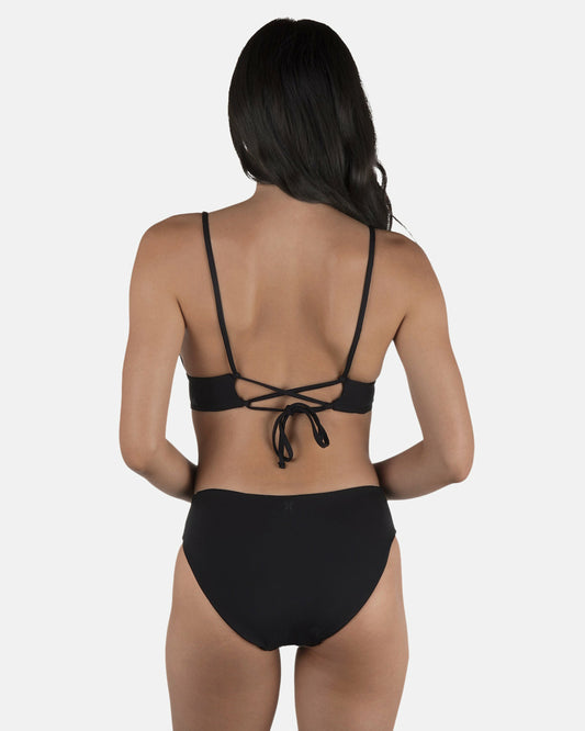 Solid Full Bikini Bottom Black - Hurley