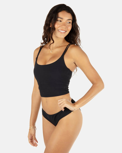 Max Solid Tankini Black - Hurley