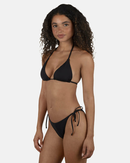 Solid Cheeky Tie Side Bottom Black - Hurley