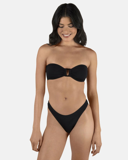 Solid Tanga Bottom Black - Hurley