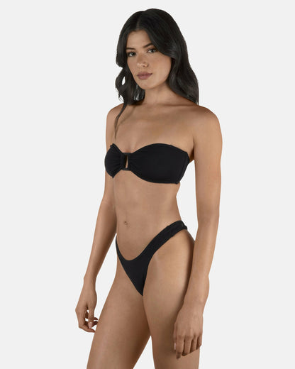 Solid Tanga Bottom Black - Hurley