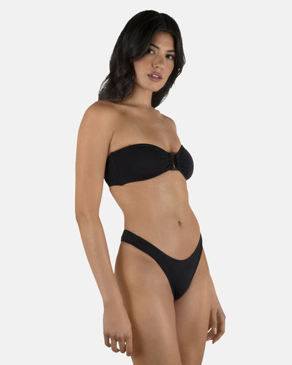 Solid Tanga Bottom Black - Hurley