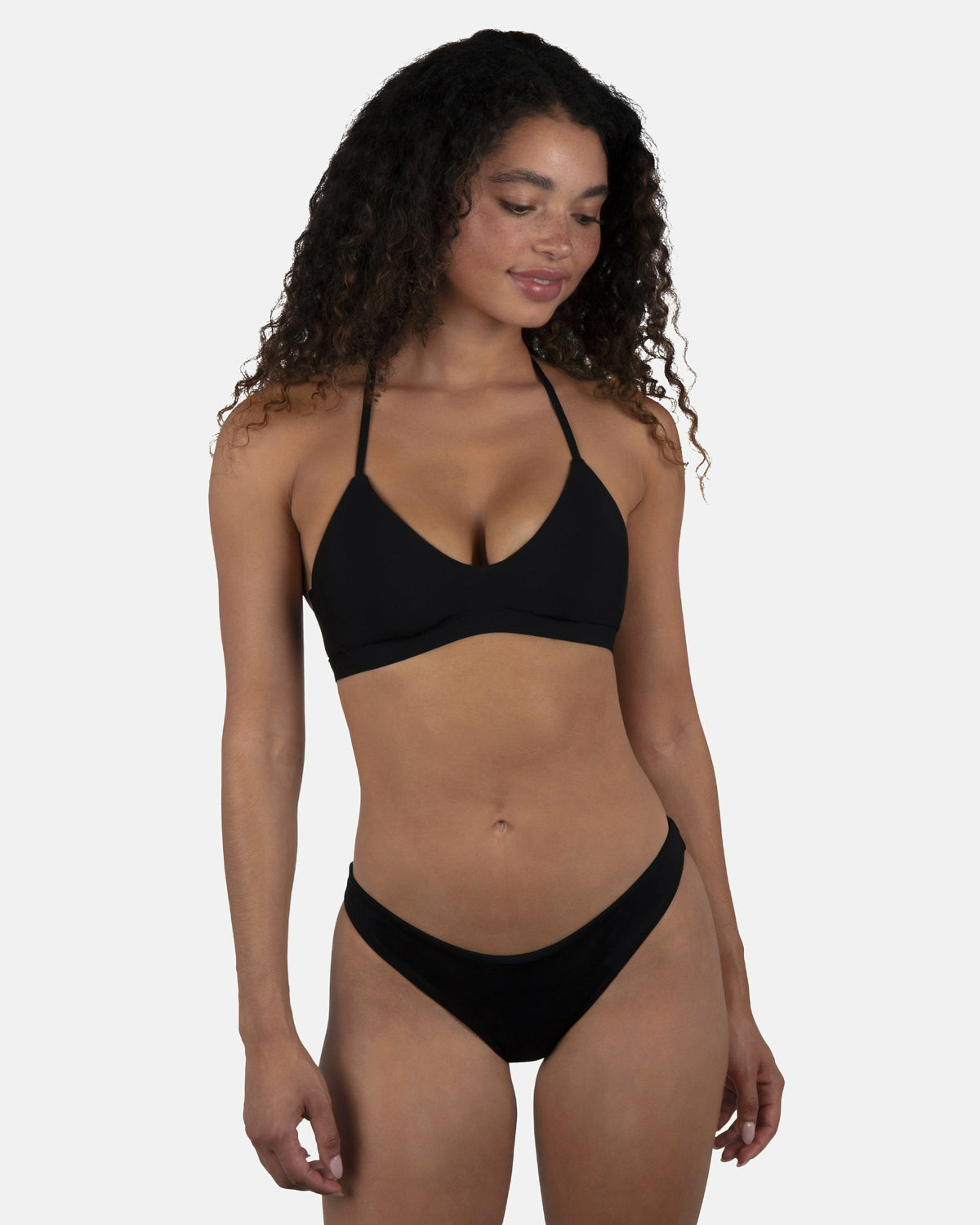 Solid Moderate Bikini Bottom Black - Hurley