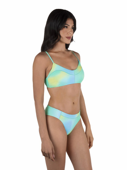 Sunset Ombre Max Solid Bralette Limeaide - Hurley