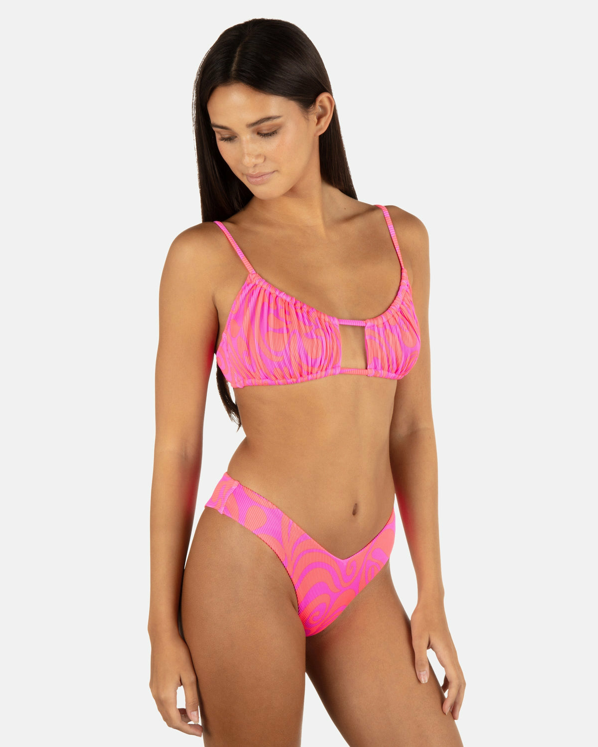 Trip Hop Scoop Front Bralette Maraschino - Hurley