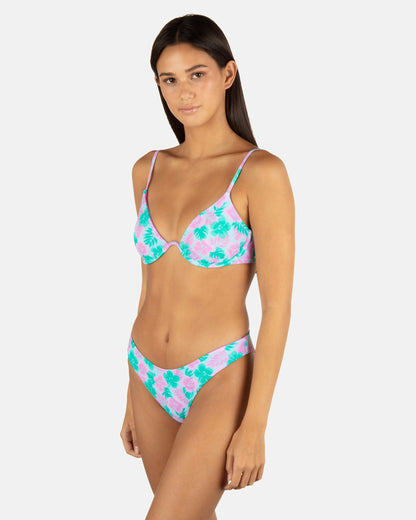 Lani Floral Underwire Bra Teal - Hurley