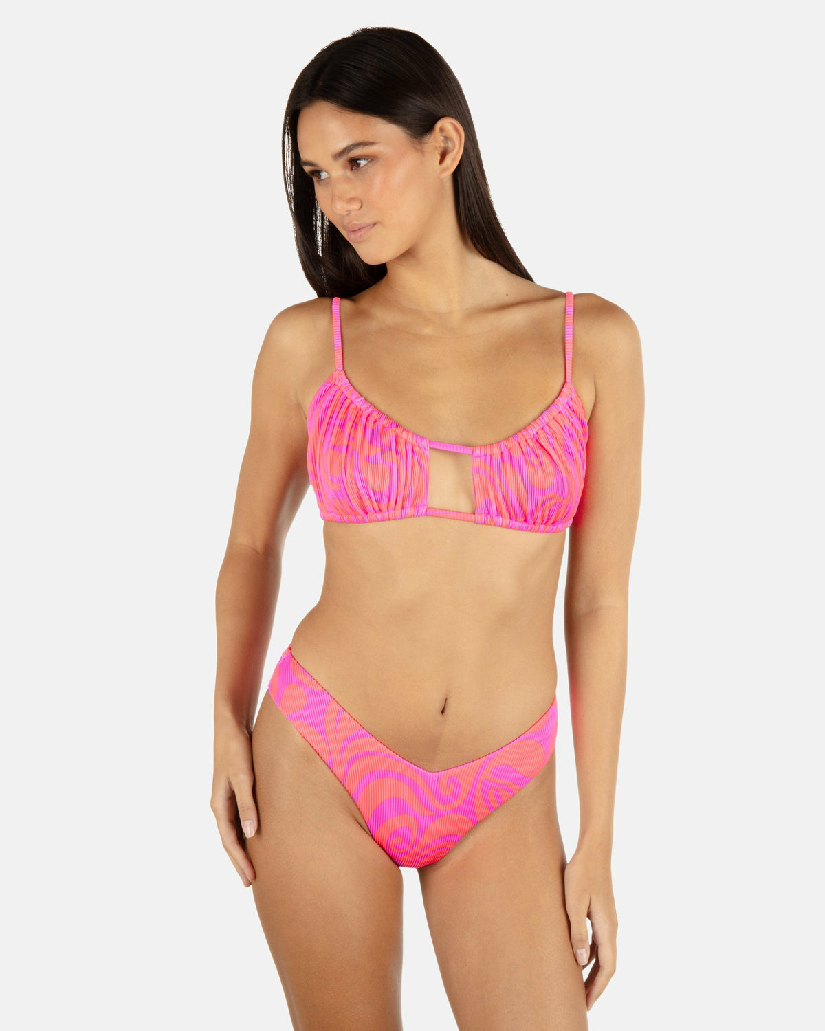 Trip Hop Scoop Front Bralette Maraschino - Hurley