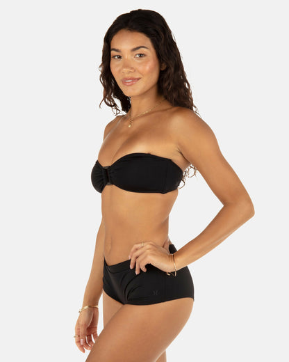 Solid Ring Bandeau Black - Hurley
