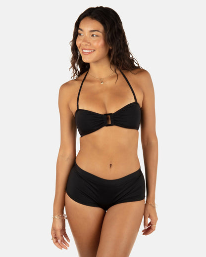 Solid Ring Bandeau Black - Hurley