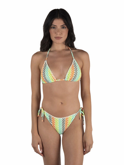 Stripe Crochet Scrunch Cheeky Bottom Sour Apple - Hurley
