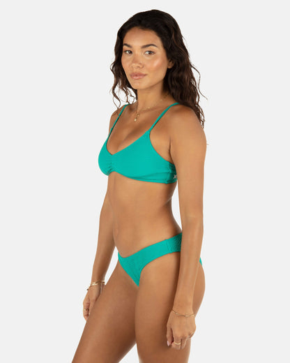 Wave Scrunch Moderate Bottom Teal - Hurley