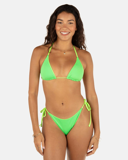 Solid Reversible Cheeky Tie Side Bottom Key Lime/Grass Green - Hurley