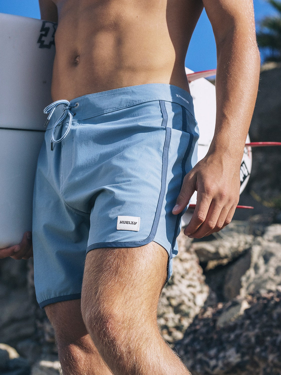 Phantom Naturals Scallop Panel 17" Worker Blue - Hurley