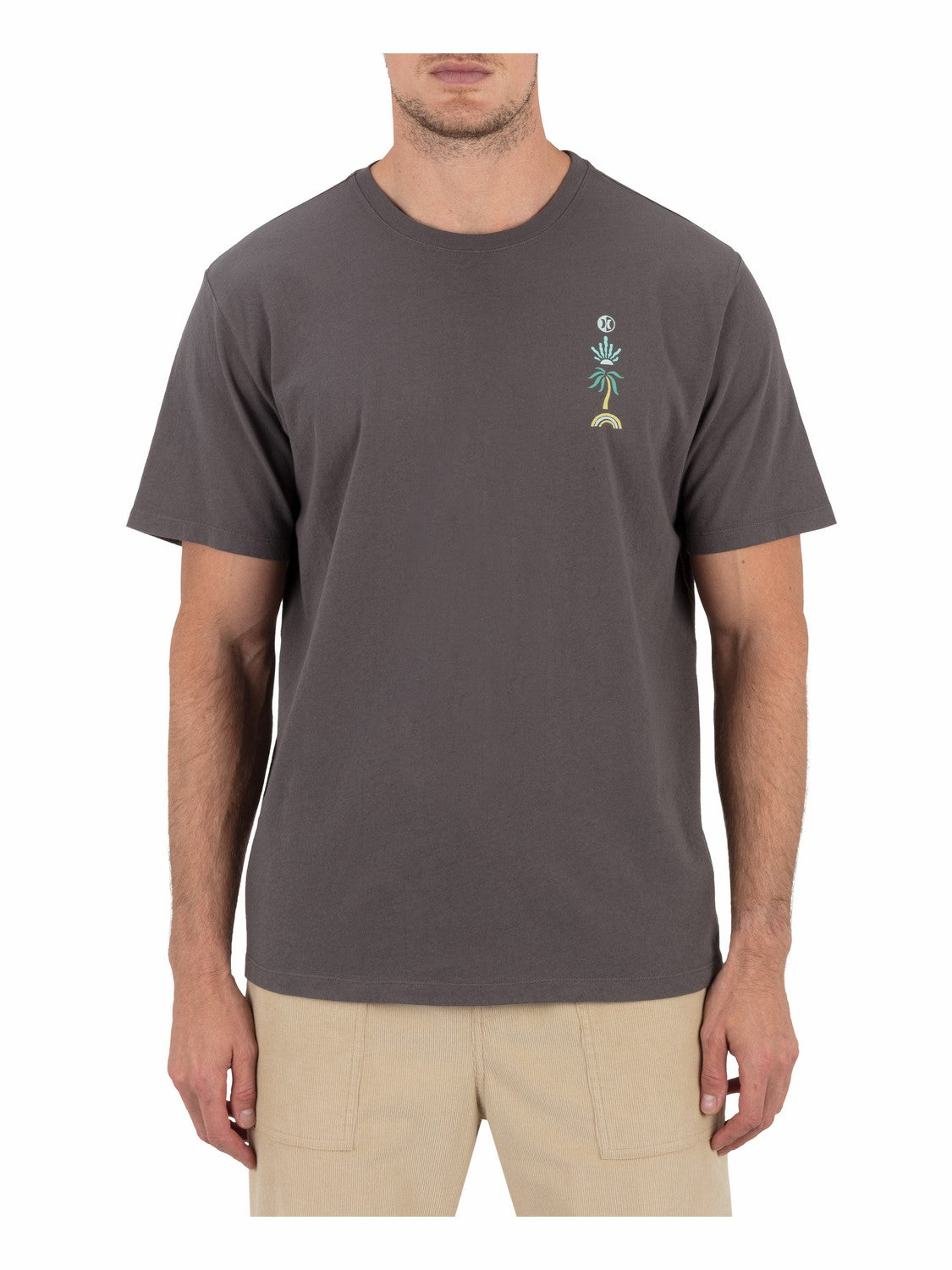 Valley Of Water Short Sleeve Ion Grey - Hurley