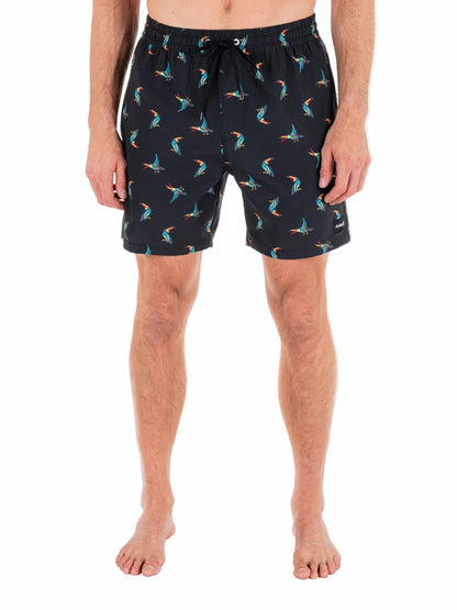 Cannonball Volley Boardshort 17" Black Tonal - Hurley