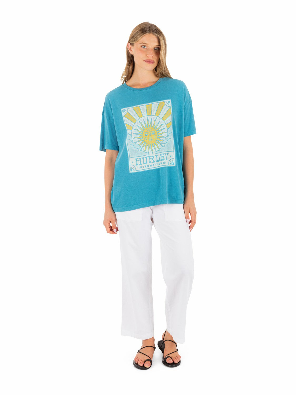 Lumina Boyfriend Tee Blue Moon - Hurley