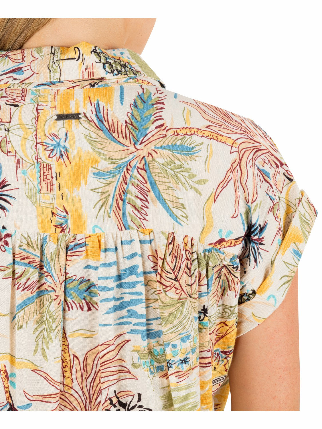 Safari Scenic Short Sleeve Off White - Hurley