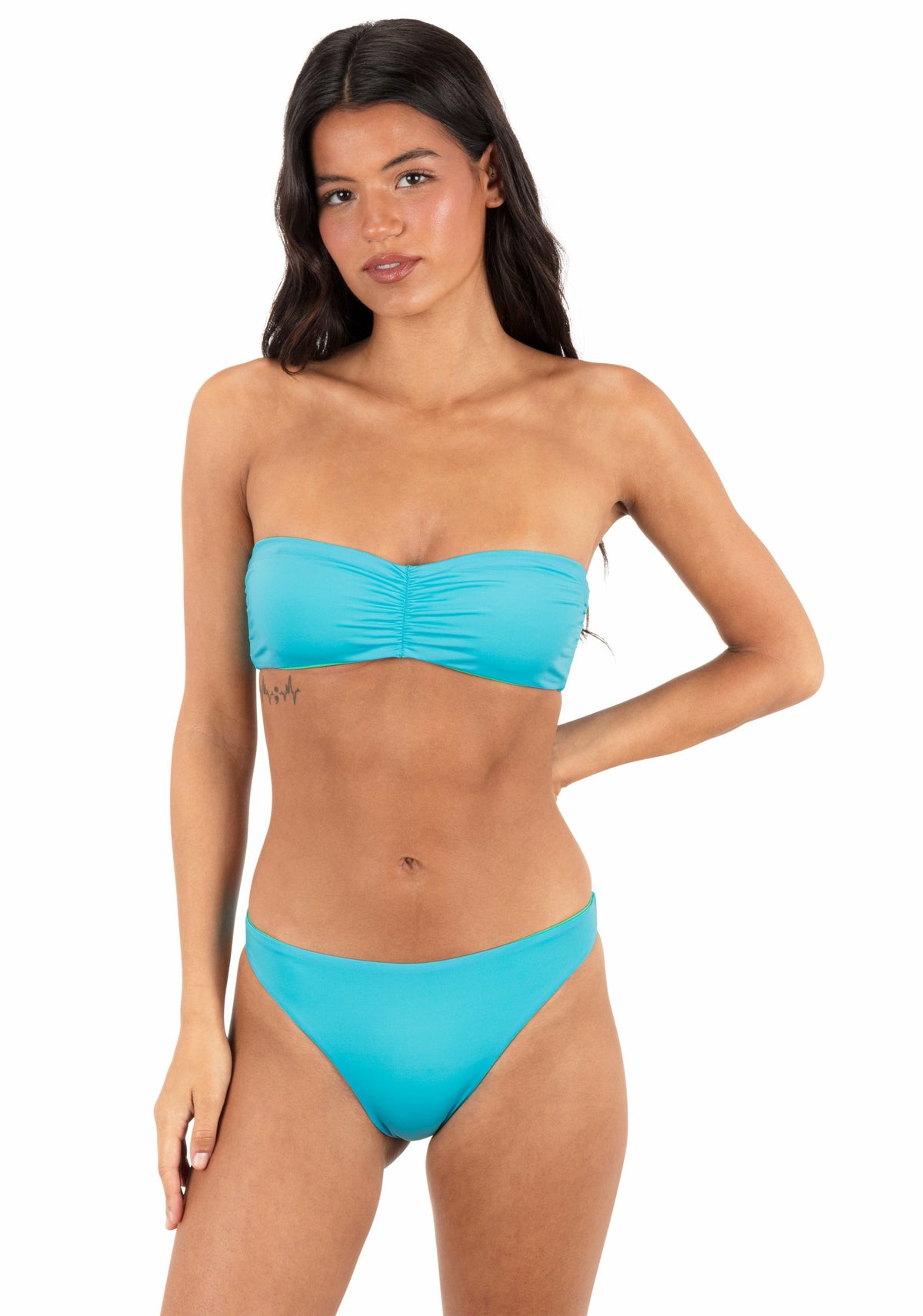 Reversible Solid Tanga Bottom Surf Blue / Beach Glass - Hurley